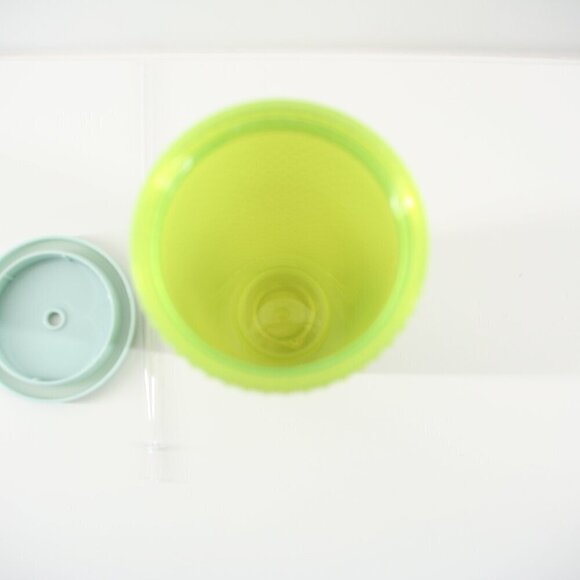 New Starbucks 24 oz/710 mL Green Blue Studded Cold To Go Tumbler w/ Clear Straw - Picture 8 of 8